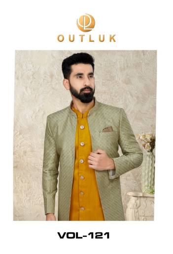 Premium Series Vol 121 By Outluk Designer Wedding Mens Indo Western And Sherwani Collection